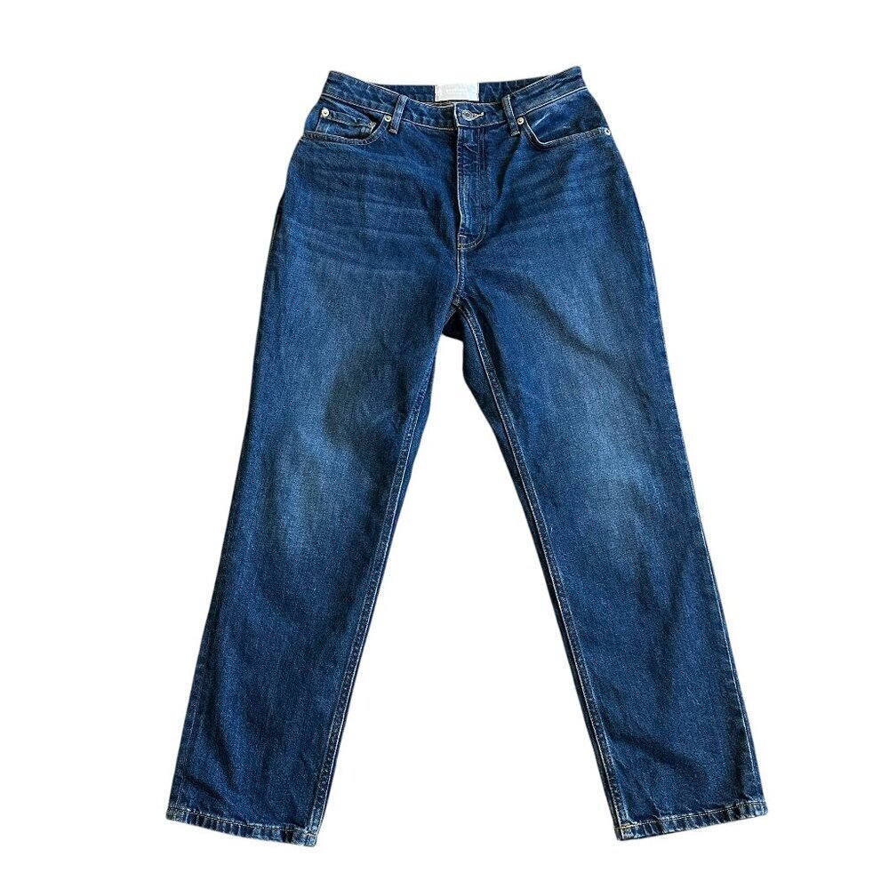 Everlane The Curvy Cheeky Jeans Dark Wash Straight Leg Organic Cotton Size 29S